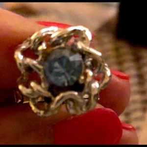 VTG Silver Cufflinks Tie Bar Set